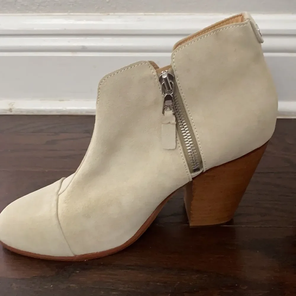 NWOB Rag & Bone Margot Ankle Boots Heels Suede 40